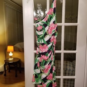 Lilly Pulitzer off the shoulder dress.